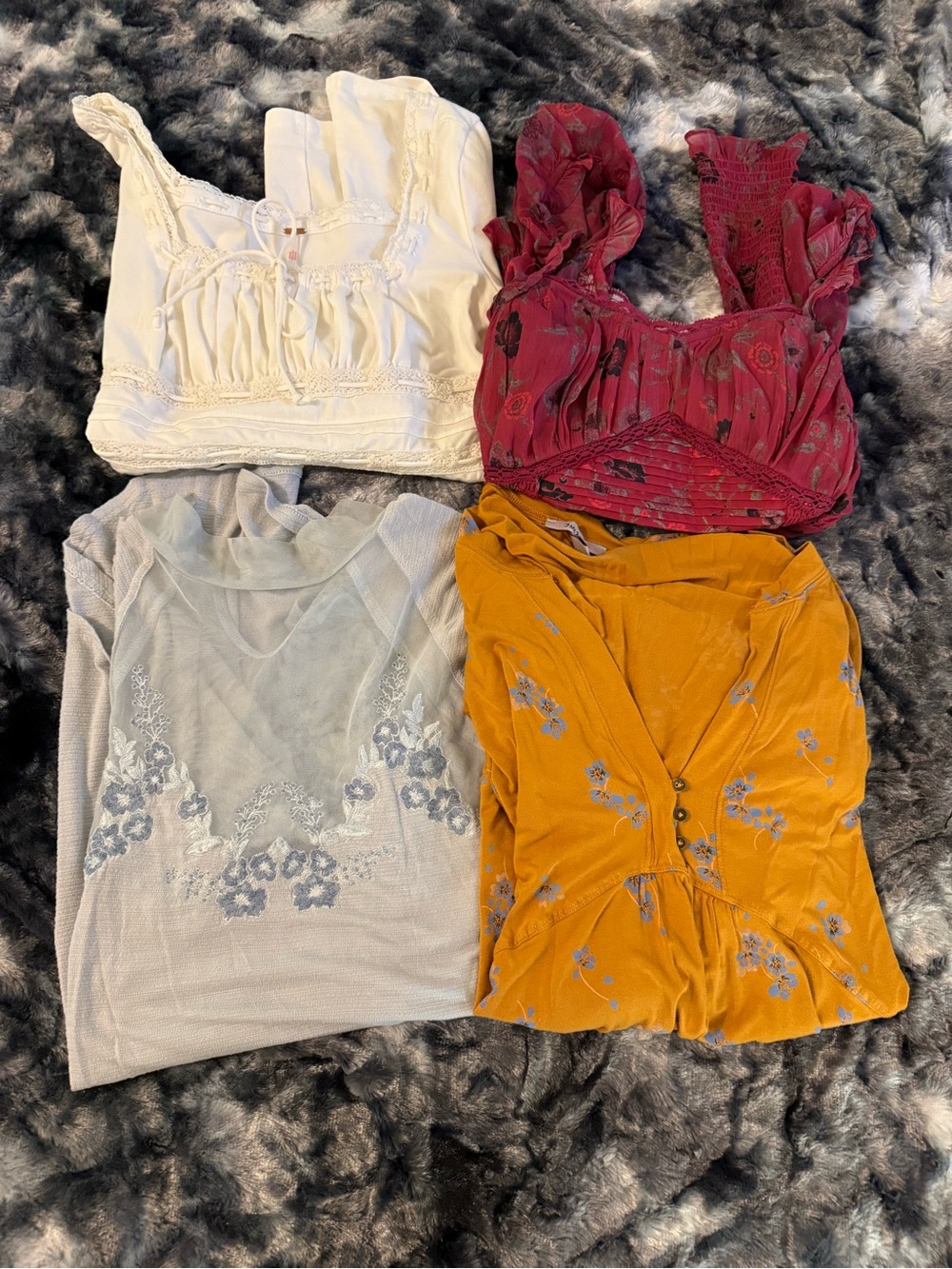 Free People Long Sleeve Shirts Bundle